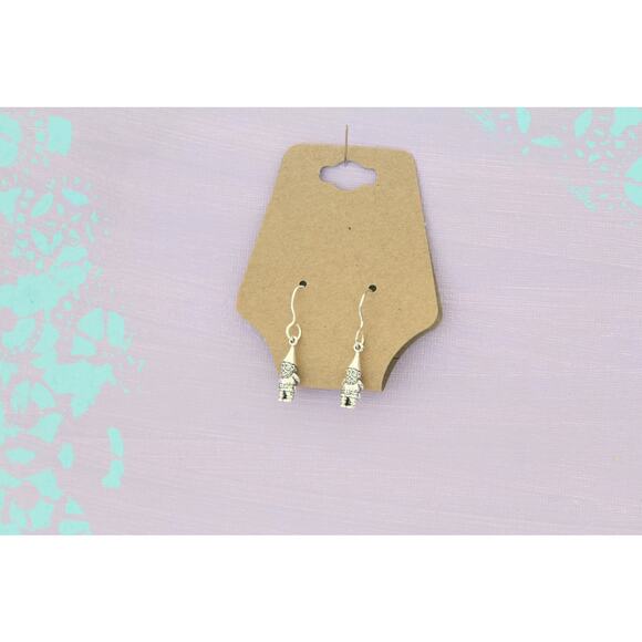 Sterling Silver Garden Gnome Earrings - Picture 2 of 3